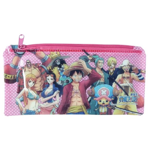 One Piece Manga Anime Zipper Pencil Case Pouch for School Kids Office - PartyErasers