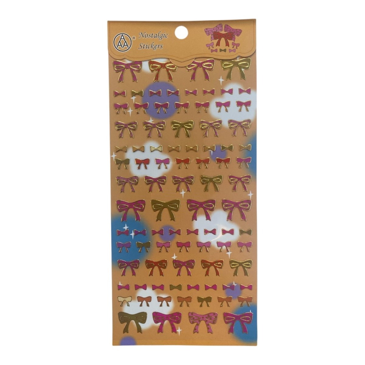 PartyErasers PVC Gold Stamping Stickers - Ribbons - PartyErasers