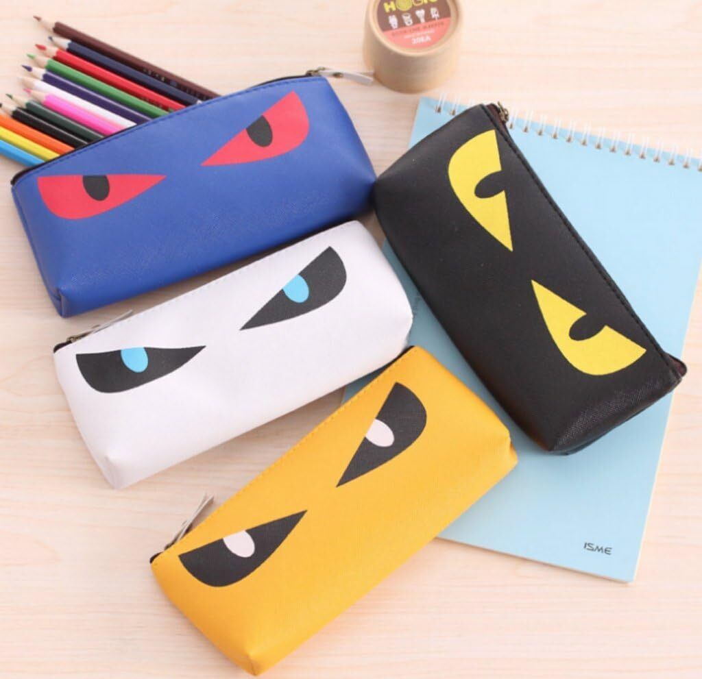 Pencil Case Pencil Pouch Stationery - Cat with Evil Eyes - PartyErasers