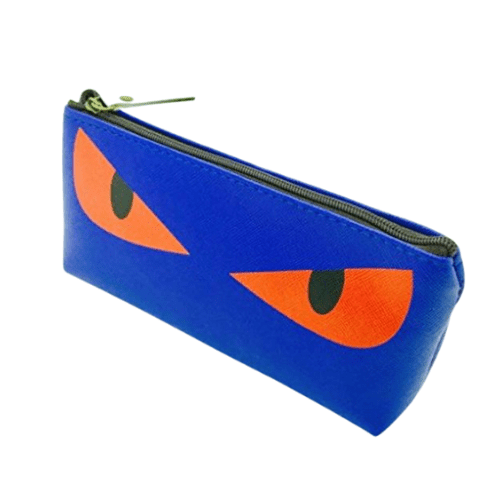 Pencil Case Pencil Pouch Stationery - Cat with Evil Eyes - PartyErasers