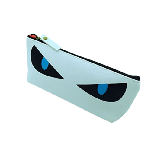 Pencil Case Pencil Pouch Stationery - Cat with Evil Eyes - PartyErasers