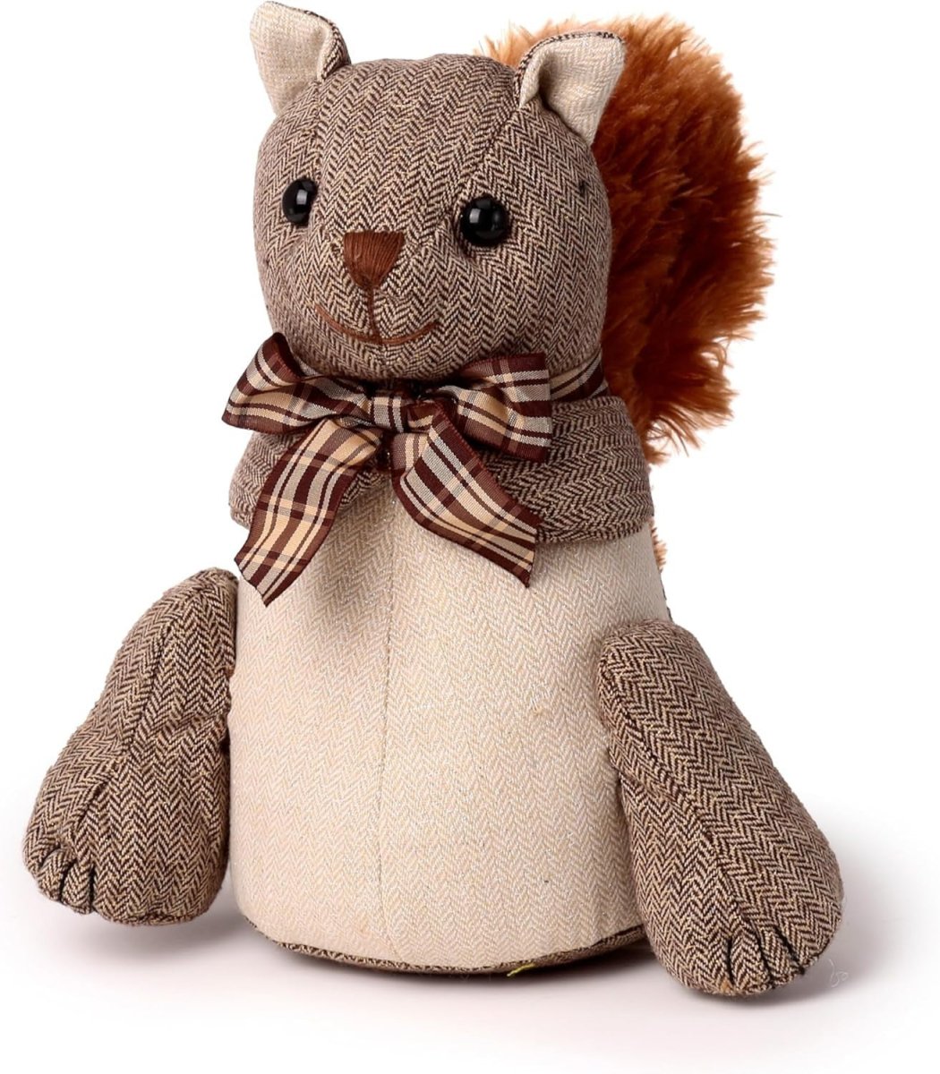 Plush Squirrel with Bowtie Doorstop - PartyErasers