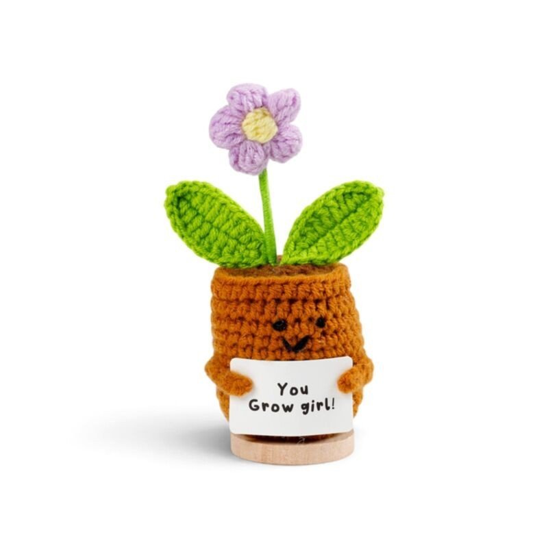 Positive Emotional Support Crochet Flowers - PartyErasers