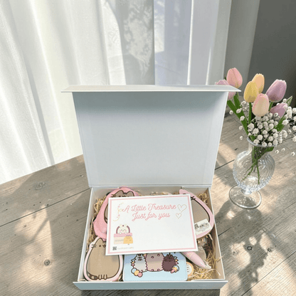 Pusheen Cat gift Box - Plush Pouch Set - PartyErasers