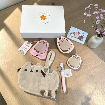 Pusheen Cat gift Box - Plush Pouch Set - PartyErasers