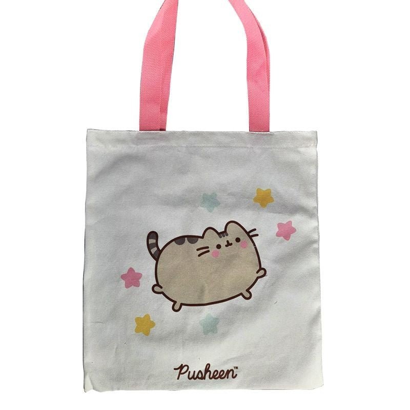 Pusheen Gift Hamper Cat Lover Set Tote Bag Stickers Plush Cute Kawaii Box - PartyErasers