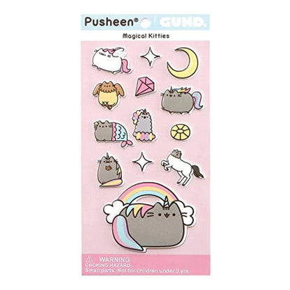Pusheen Gift Hamper Cat Lover Set Tote Bag Stickers Plush Cute Kawaii Box - PartyErasers