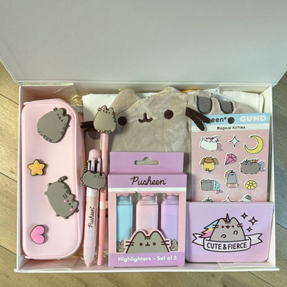 Pusheen Stationery Gift Box for her - PartyErasers