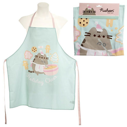 Pusheen the Cat Christmas Holiday Cheer Apron - PartyErasers