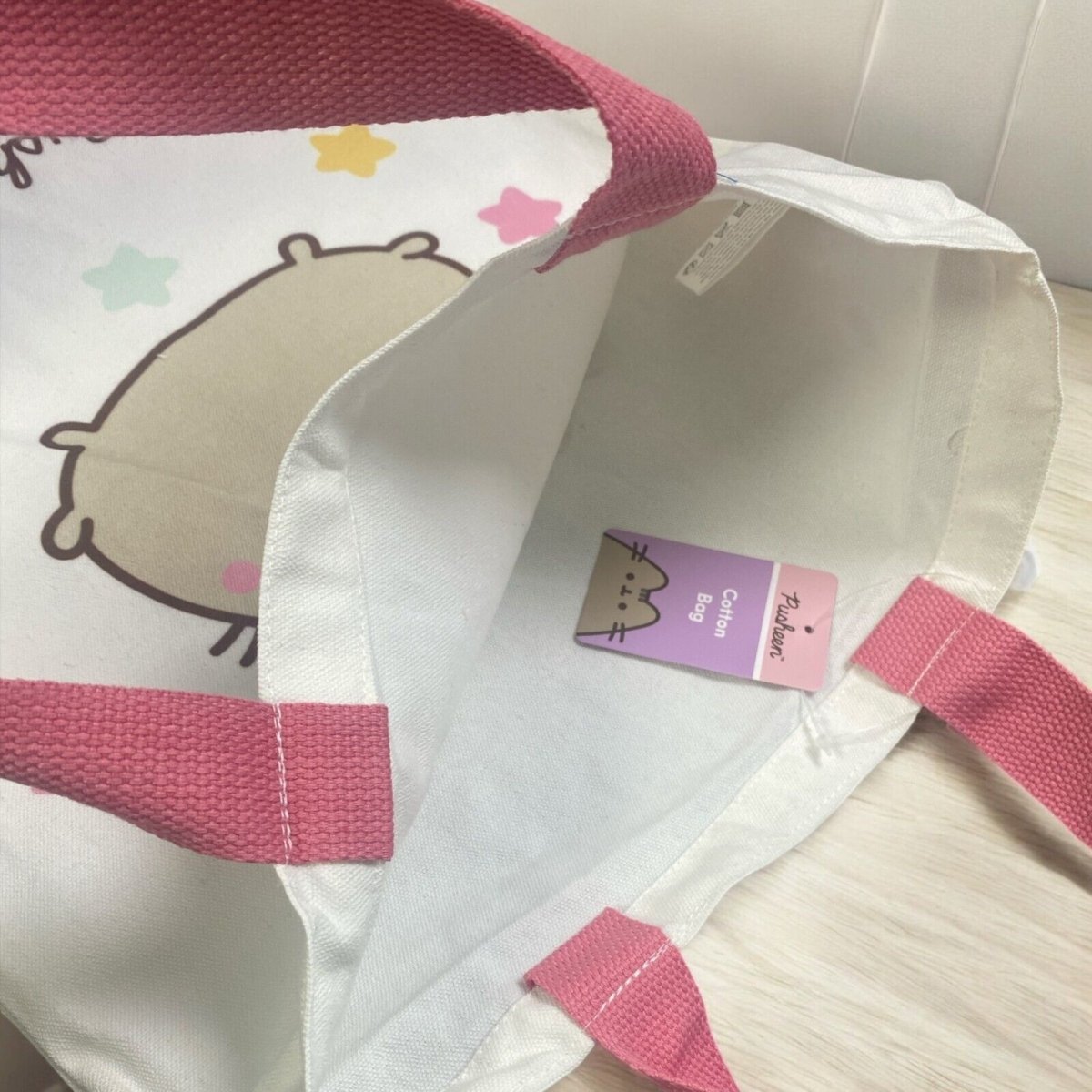 Pusheen the Cat Reusable Tote Bag shopping bag - PartyErasers