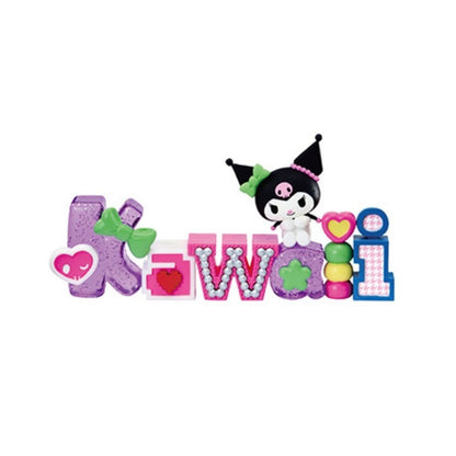Re - ment Kuromi Words Collection 6 boxes Miniature Figurines Complete Box - PartyErasers