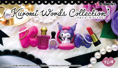 Re - ment Kuromi Words Collection 6 boxes Miniature Figurines Complete Box - PartyErasers