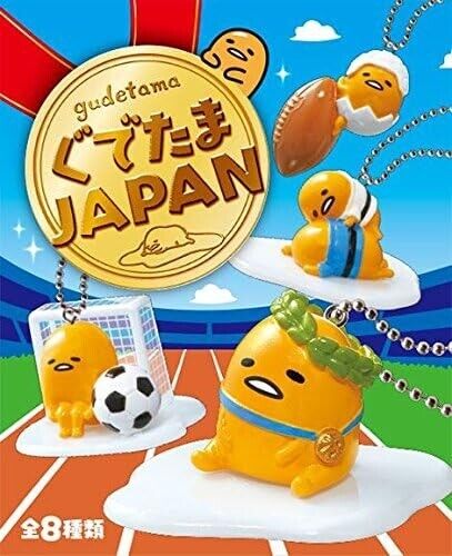 Re - Ment Miniature Gudetama Egg Olympic Sports Champion (Full set 8pcs) - PartyErasers