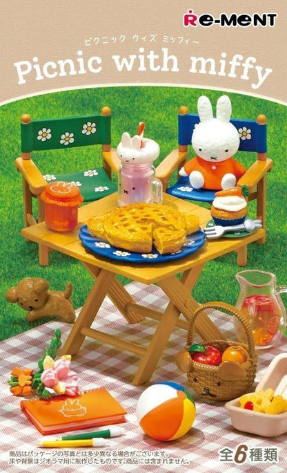 Re - Ment Picnic with Miffy 6 Boxes Miniature Figure Complete Box - PartyErasers
