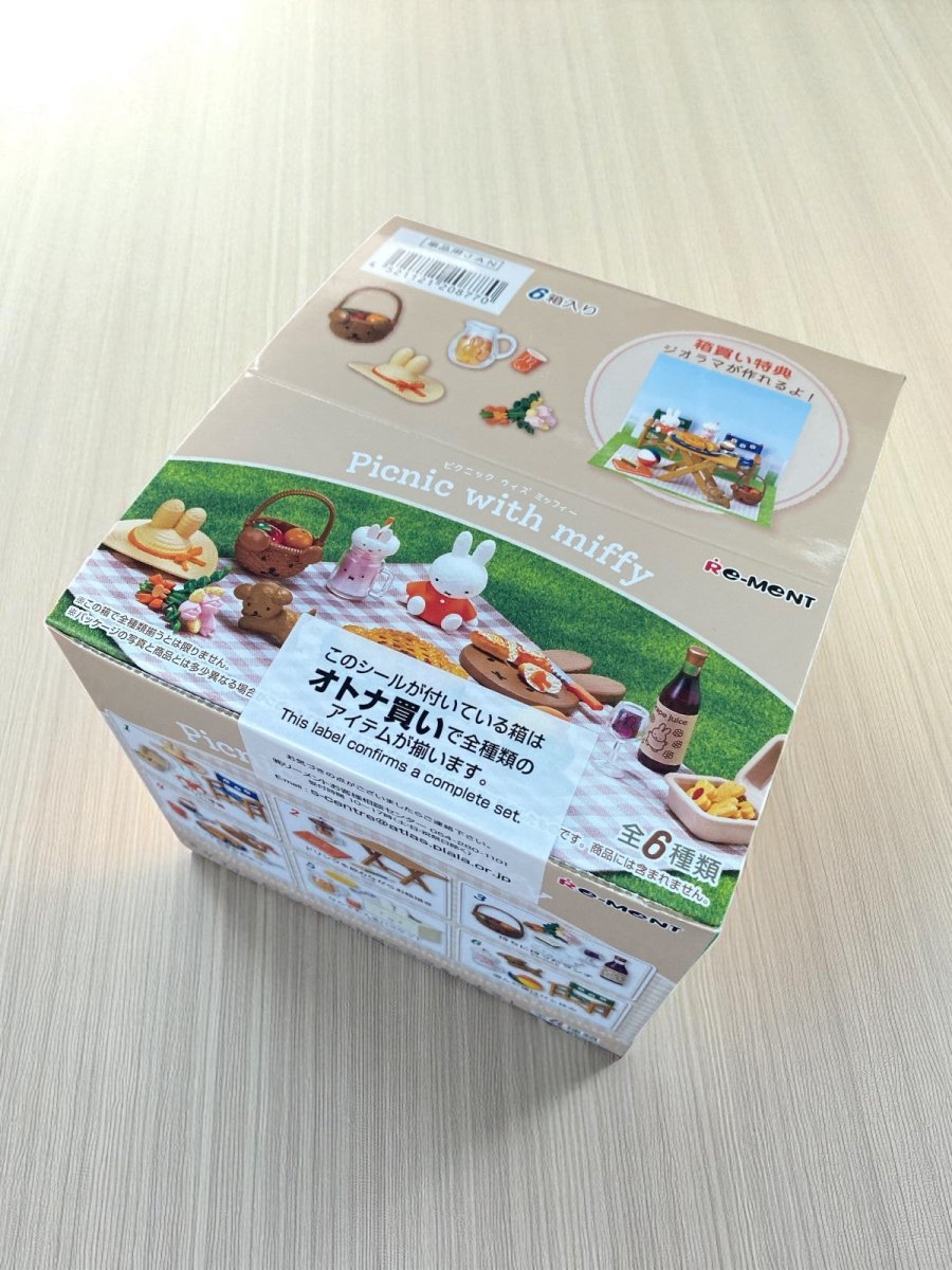 Re - Ment Picnic with Miffy 6 Boxes Miniature Figure Complete Box - PartyErasers