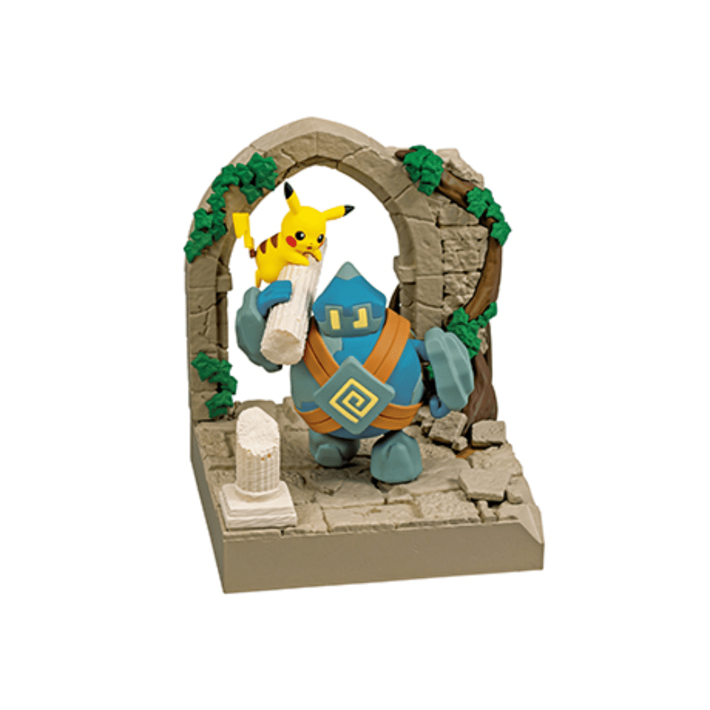 Re - Ment Pokémon City Diorama Collection: Ruins of an Old Castle (full set of 6) - PartyErasers