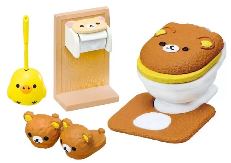 Re - Ment Rilakkuma Room Washroom (Full set 6 pcs) - PartyErasers