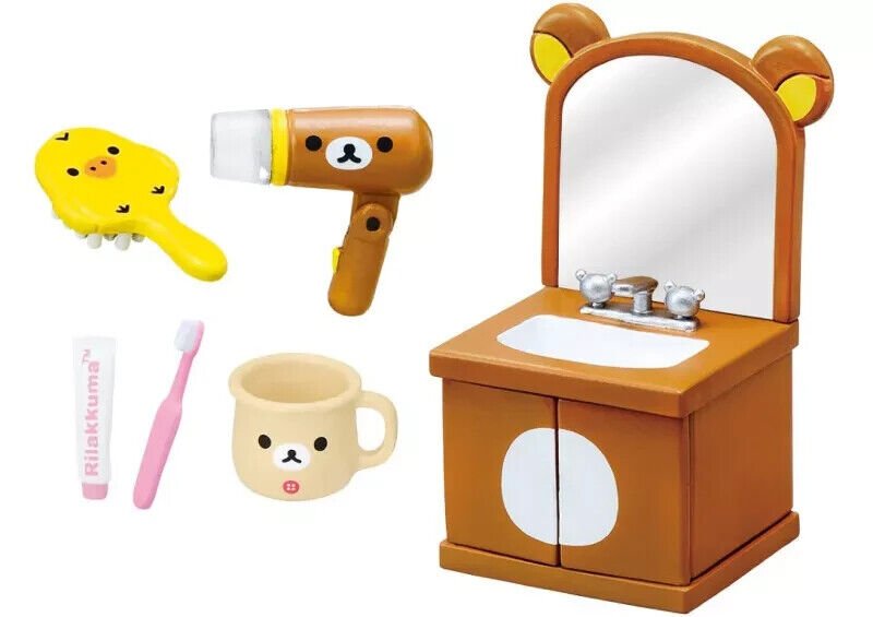 Re - Ment Rilakkuma Room Washroom (Full set 6 pcs) - PartyErasers