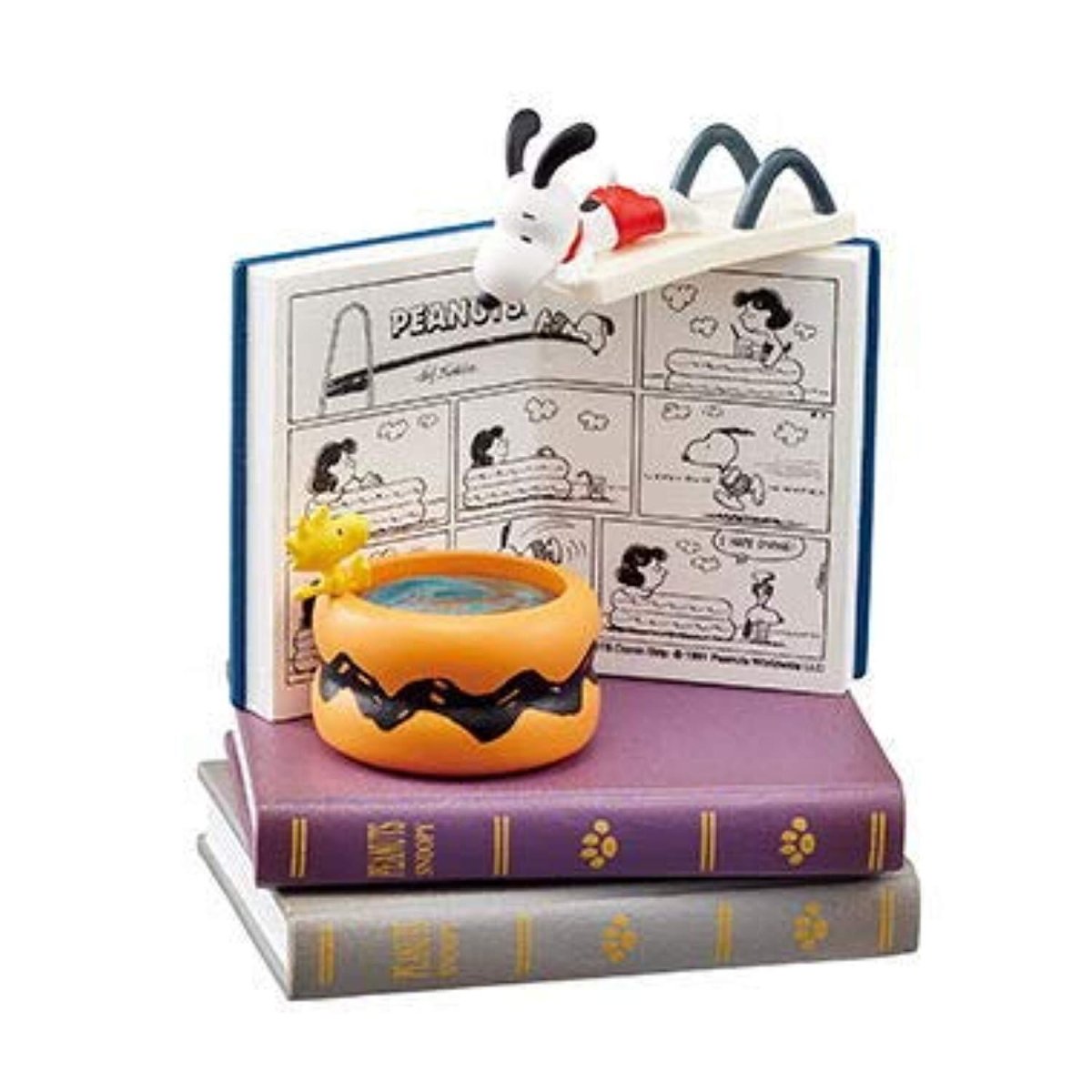 Re - Ment Snoopy NANO BOOK WORLD - High Dive - PartyErasers