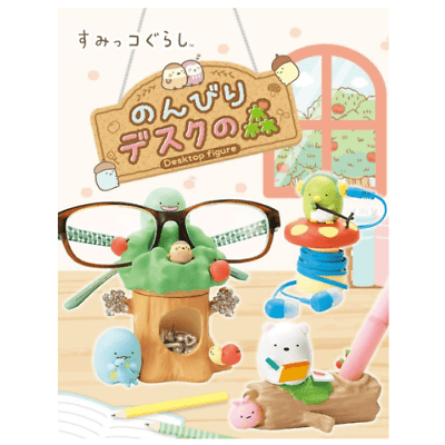 Re - Ment Sumikkogurashi Nonbiri Desk's Forest (Full Set 6pcs) - PartyErasers