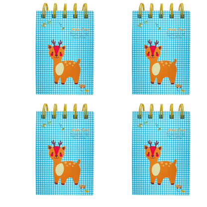 Reindeer Deer Note Pad Notebook Christmas Kids Party Bag set of 4 - PartyErasers