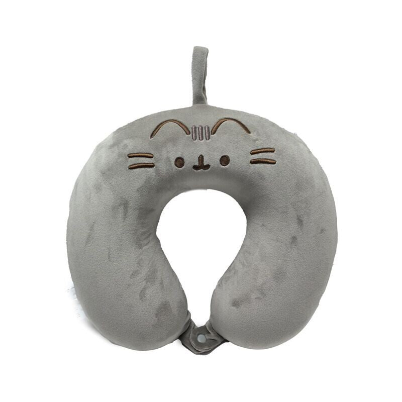 Relaxeazzz Pusheen the Cat Plush Memory Foam Travel Pillow - PartyErasers
