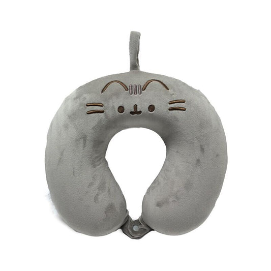 Relaxeazzz Pusheen the Cat Plush Memory Foam Travel Pillow - PartyErasers