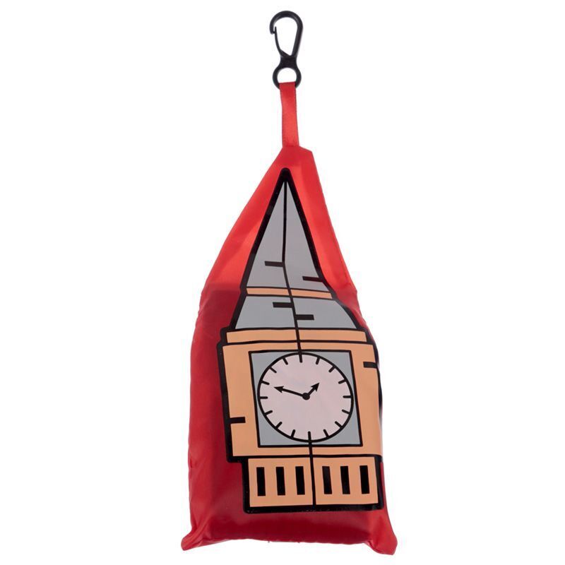 Reusable Foldable Shopping Bag Sourvenir London Bus, Postbox, Guardsman, Big Ben - PartyErasers