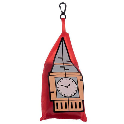 Reusable Foldable Shopping Bag Sourvenir London Bus, Postbox, Guardsman, Big Ben - PartyErasers