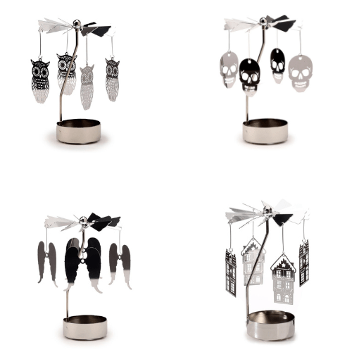 Rotating Carousel Spinning Tea Light Candle Holder - PartyErasers