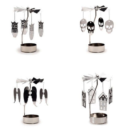Rotating Carousel Spinning Tea Light Candle Holder - PartyErasers