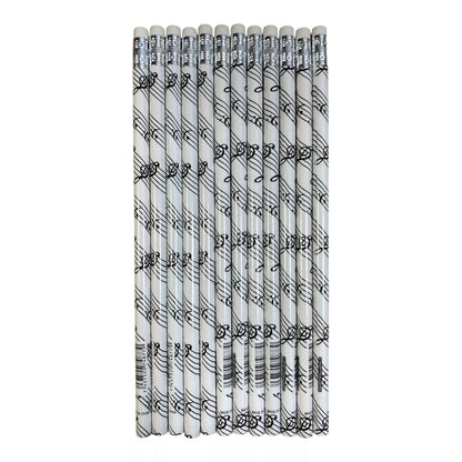 Music Themed HB Pencils (12pcs) Stationery Music Gifts Party Bag