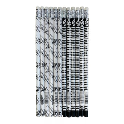 Music Themed HB Pencils (12pcs) Stationery Music Gifts Party Bag