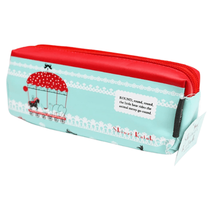 Shinzi Katoh Double Zipper Pouch Pencil Case Travel Accessories Cosmetic Pouch - PartyErasers