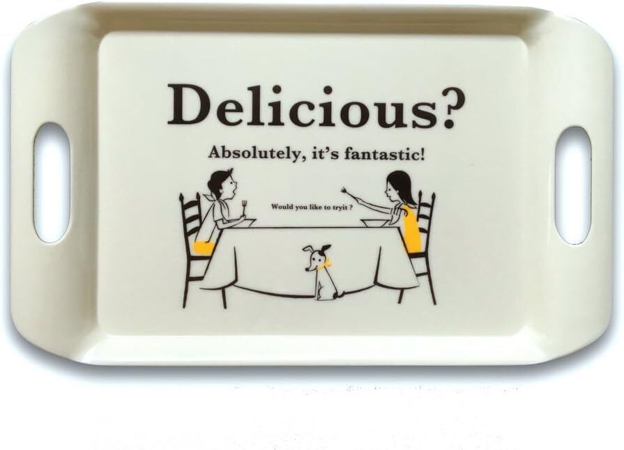 Shinzi Katoh Japan Creative Serving Tray with handles (40cm x 25cm) - PartyErasers