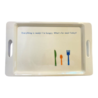 Shinzi Katoh Japan Creative Serving Tray with handles (40cm x 25cm) - PartyErasers