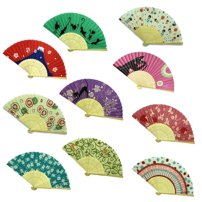 Shinzi Katoh Japan Cute Hand Held Folding Fan - PartyErasers