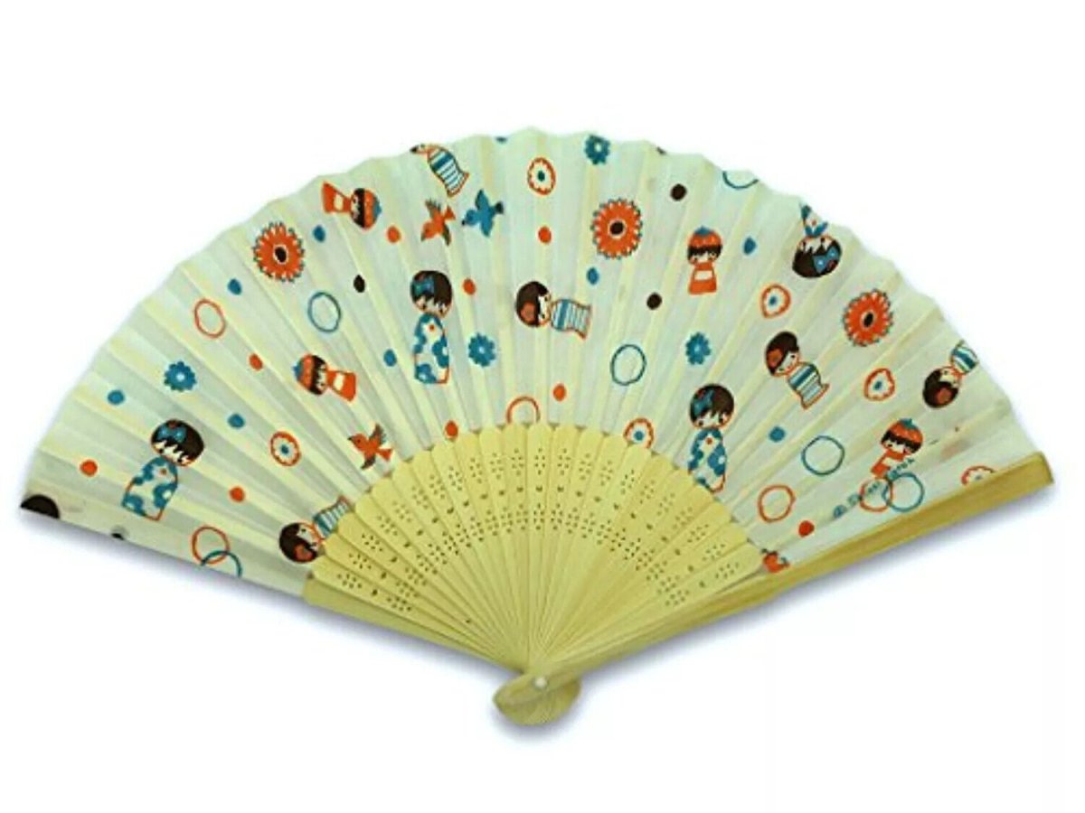 Shinzi Katoh Japan Cute Hand Held Folding Fan - PartyErasers