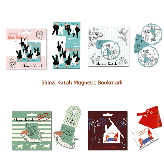 Shinzi Katoh Magnetic Bookmark Various Designs And Styles for Kids and Adults - PartyErasers