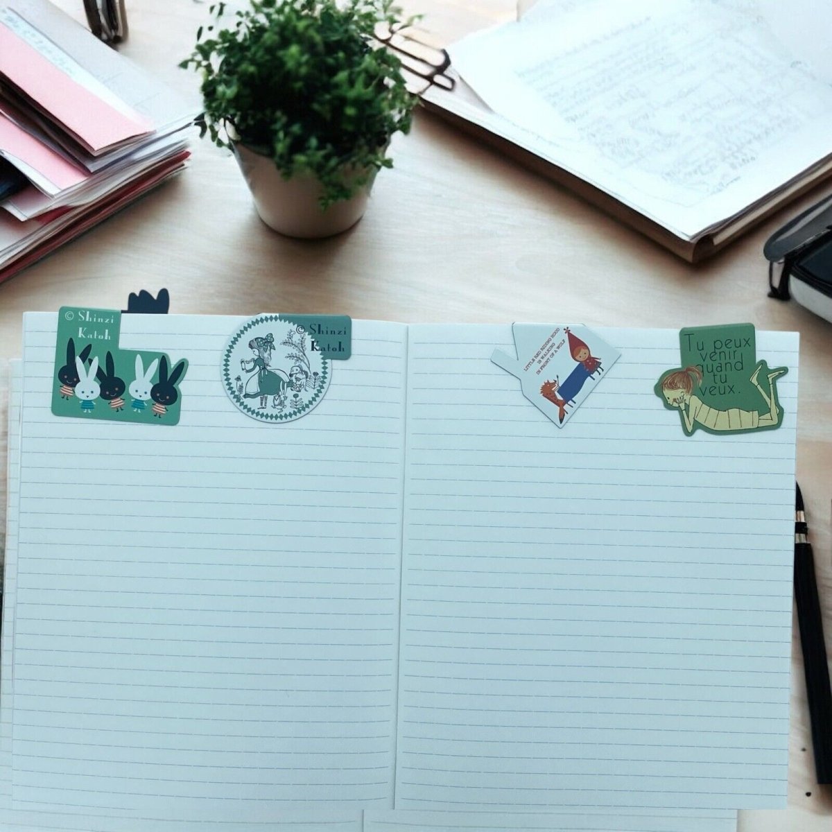 Shinzi Katoh Magnetic Bookmark Various Designs And Styles for Kids and Adults - PartyErasers