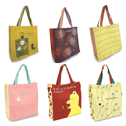 Shinzi Katoh Tote Bag with Magnetic Snap Clorsure Travel Fashion - PartyErasers