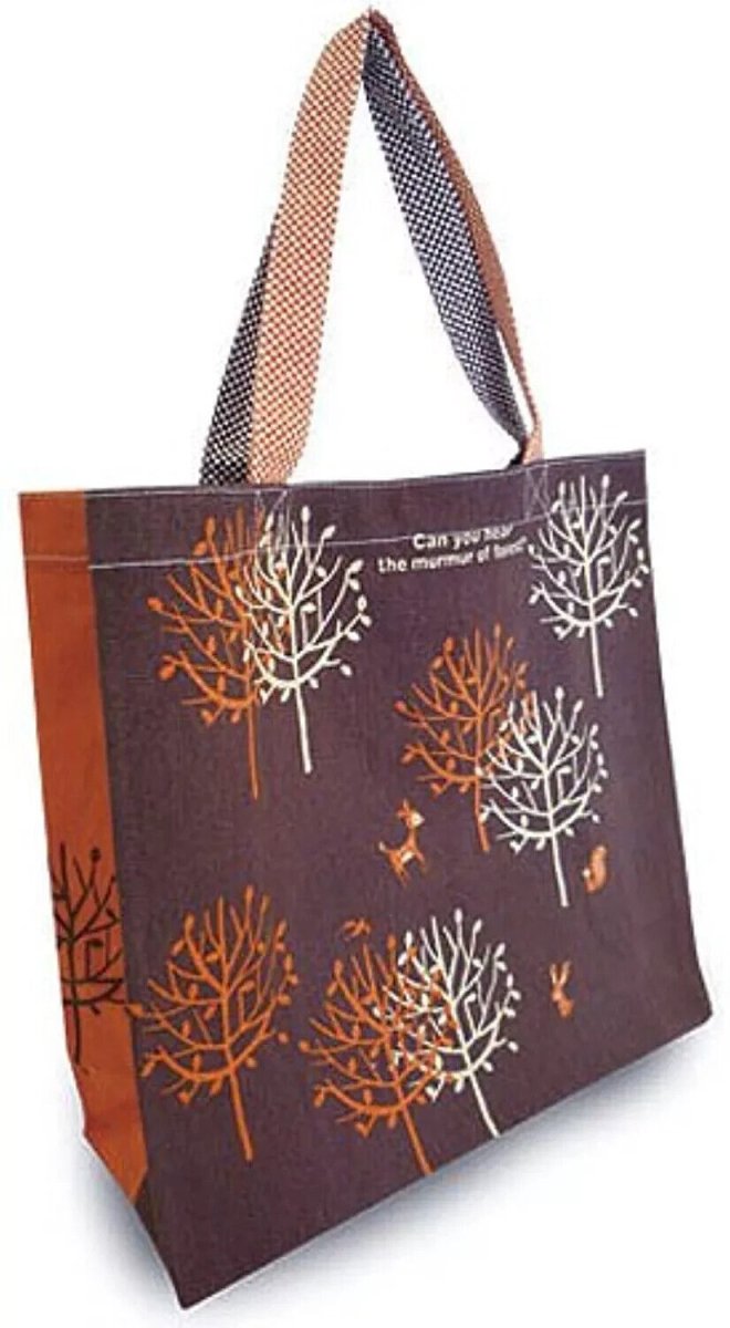 Shinzi Katoh Tote Bag with Magnetic Snap Clorsure Travel Fashion - PartyErasers