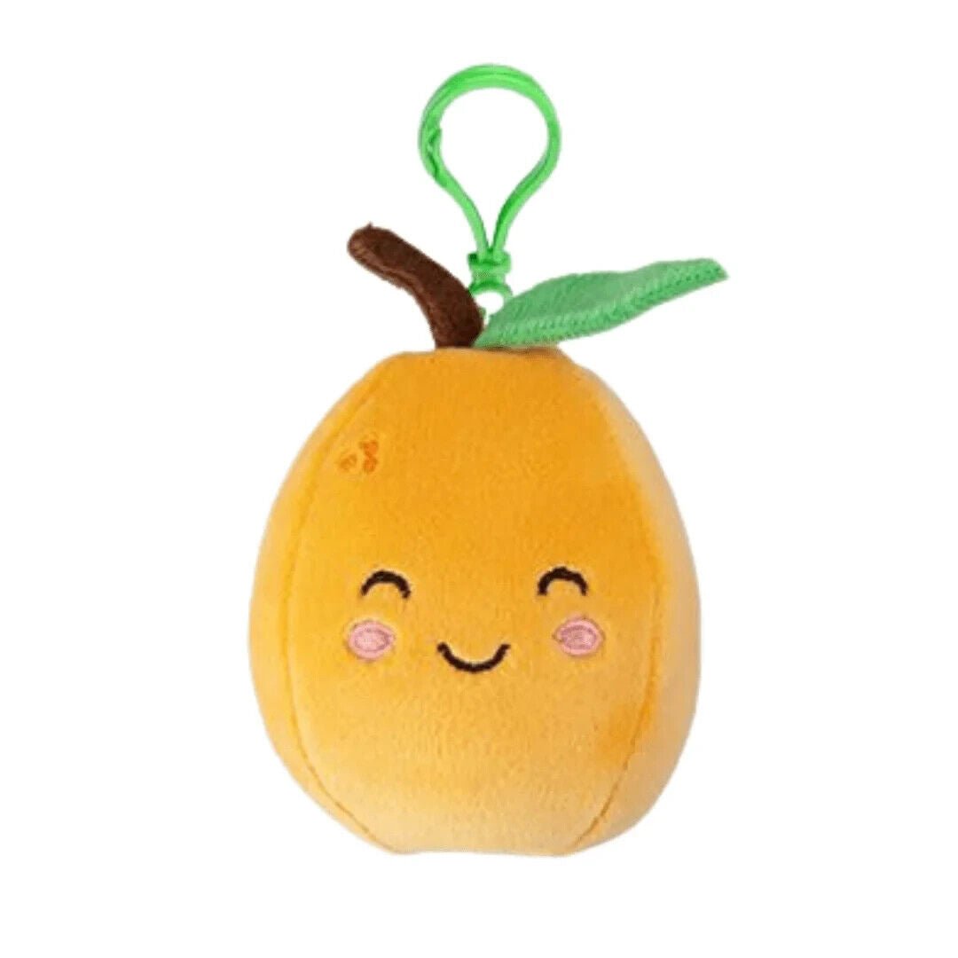 Softlings Fruits Foodies Plush Clip On 12cm lemon kiwi apple pear orange banana - PartyErasers
