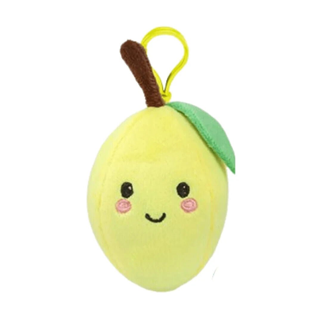 Softlings Fruits Foodies Plush Clip On 12cm lemon kiwi apple pear orange banana - PartyErasers