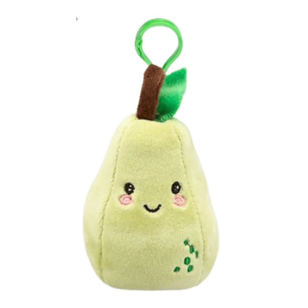 Softlings Fruits Foodies Plush Clip On 12cm lemon kiwi apple pear orange banana - PartyErasers
