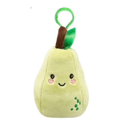 Softlings Fruits Foodies Plush Clip On 12cm lemon kiwi apple pear orange banana - PartyErasers
