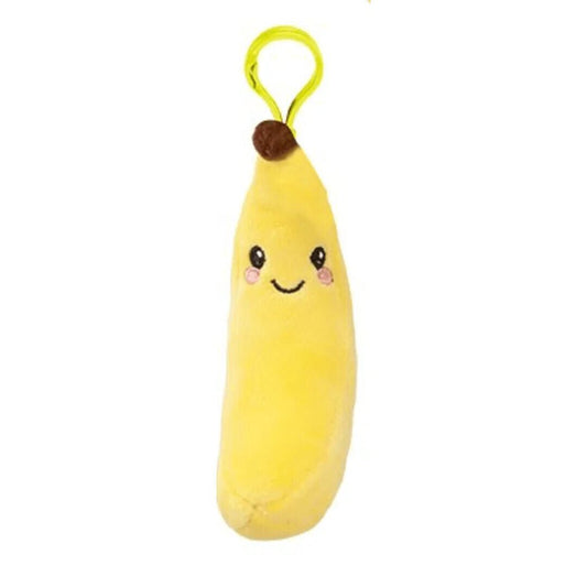 Softlings Fruits Foodies Plush Clip On 12cm lemon kiwi apple pear orange banana - PartyErasers