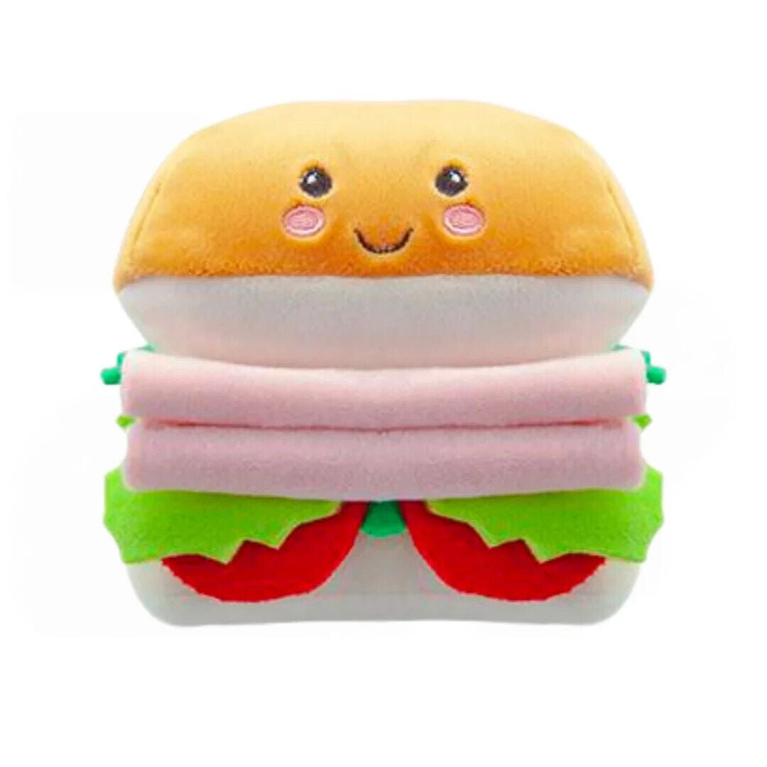 Softlings Plush Fridge Foodies 16cm Super Soft Milk Cheese Pasty Egg Sandwich - PartyErasers