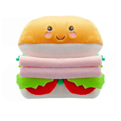 Softlings Plush Fridge Foodies 16cm Super Soft Milk Cheese Pasty Egg Sandwich - PartyErasers