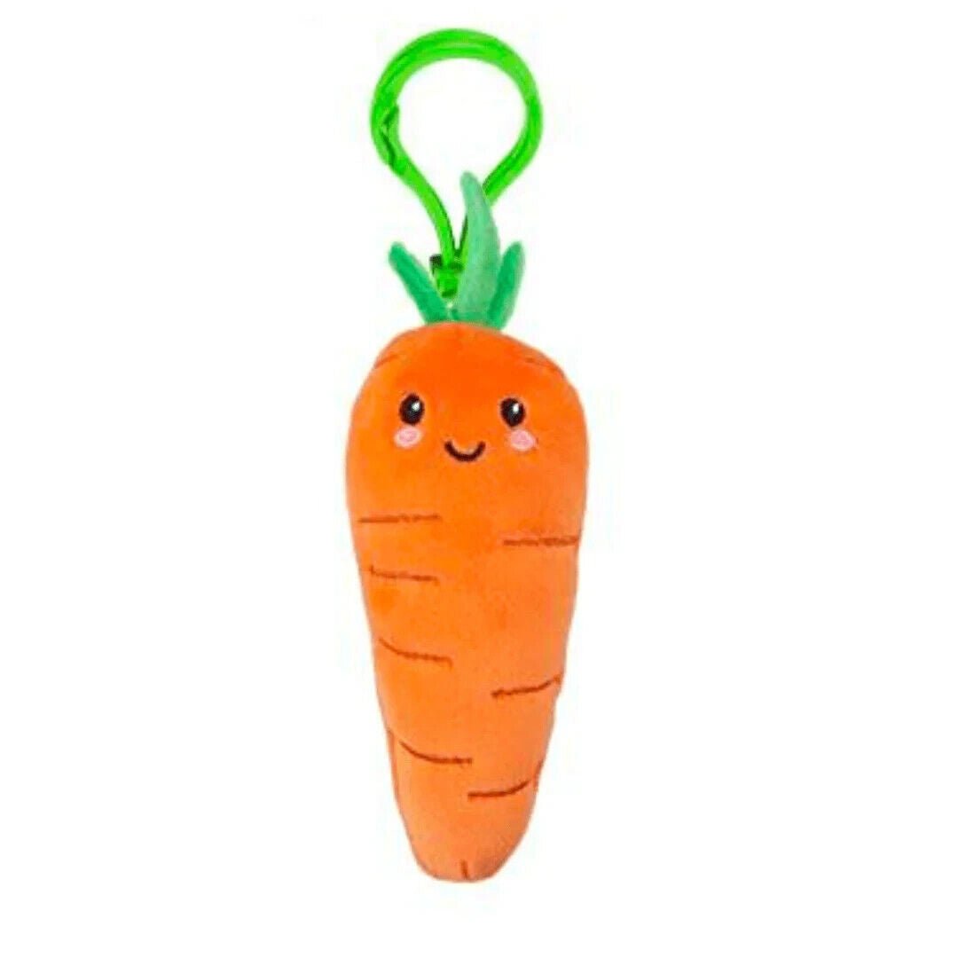 Softlings Vegetable Foodies Plush Clip On 12cm Avocado Pea Mushroom Broccoli etc - PartyErasers